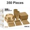 350 Count Gold Disposable Plastic Tableware Set Party Supplies Combo Pack